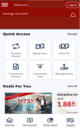 Step 1: Select the hamburger menu after login