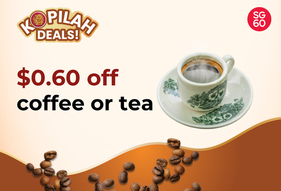 $0.60 Off Coffee or Tea
