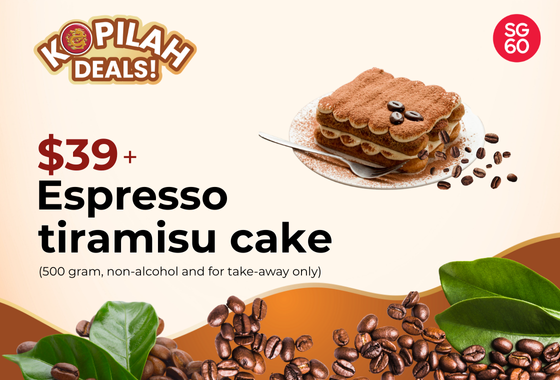 Espresso Tiramisu Cake (Non-alcohol) at 39+